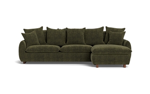 Chelsea sofa med chaiselong - Liam stof Bosko grøn